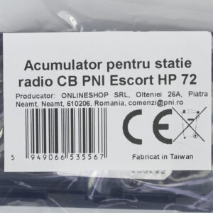 Akumuliatorius PNI Escort HP 72 CB radijo stotelei - Image 4
