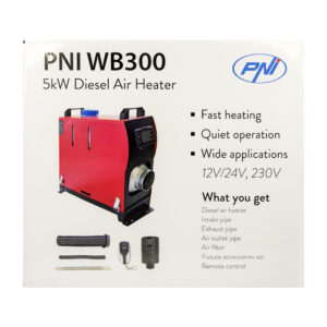 Stacionari automobilinė šildymo sistema PNI WB300 dyzelinė 5kW, 12V, 24V, 230V, 10 galios lygių - Image 6