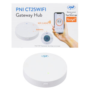 PNI CT25WIFI interneto šliuzas, skirtas PNI CT25T termostatinei galvutei, radiatoriaus temperatūros valdymui per „Tuya Smart“ mobiliąją programėlę, integravimui į scenarijus ir išmaniąją automatizaciją su kitais suderinamais „Tuya“, „Alexa“ ir „Google Assistant“ produktais - Image 6