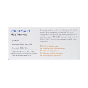 PNI CT25WIFI interneto šliuzas, skirtas PNI CT25T termostatinei galvutei, radiatoriaus temperatūros valdymui per „Tuya Smart“ mobiliąją programėlę, integravimui į scenarijus ir išmaniąją automatizaciją su kitais suderinamais „Tuya“, „Alexa“ ir „Google Assistant“ produktais - Image 9