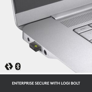 Logitech MX Keys Combo for Business Gen 2 Belaidė klaviatūra + pelė +Atrama riešui, US Int, Graphite - Image 3