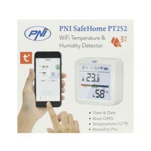 Išmanusis temperatūros ir drėgmės jutiklis PNI SafeHome PT252 WiFi Tuya Smart mobilioji programėlė - Image 8