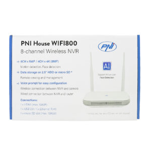 Belaidis NVR PNI House WIFI800, 8 kanalų 5MP ir 4 kanalų 4K (8MP), balso pranešimas - Image 17