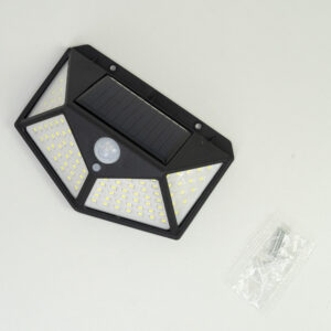 PNI GreenHouse WS10 LED saulės energija įkraunamas šviestuvas, 100 LED, 600 lm, PIR kampas 120 laipsnių, baterija 1800 mAh, montuojamas ant sienos - Image 6