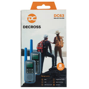 Nešiojama PMR radijo stotelė PNI Decross DC63 mėlyna, 446MHz, 0.5W, 16 kanalų, 1000mAh NiMH, IPx4, 2 vienetų komplektas - Image 7
