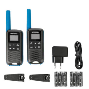 Nešiojama PMR radijo stotelė PNI Decross DC63 mėlyna, 446MHz, 0.5W, 16 kanalų, 1000mAh NiMH, IPx4, 2 vienetų komplektas - Image 11