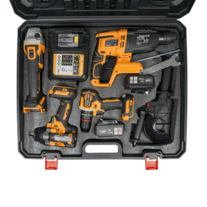 Elektrinių įrankių rinkinys PNI WK450 su 18V 5.0Ah akumuliatoriais, įkroviklis pridedamas - Image 6