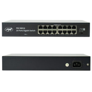 Komutatorius PNI SW016, 16 x 10/100/1000 Mbps, Gigabit, metalinis korpusas