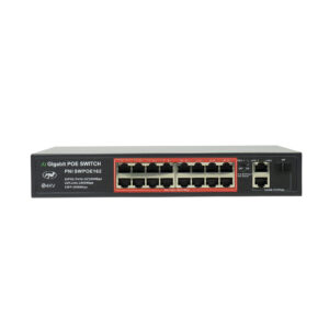 POE komutatorius PNI SWPOE162, 16 POE 100 Mbps prievadų, 2 UP Link 1000 Mbps prievadai, 1 SFP 1000 Mbps prievadas, 240W, AI Extend funkcija iki 250 m, 4kV apsauga nuo žaibo - Image 8