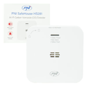 Anglies monoksido (CO) jutiklis PNI SafeHouse HS281 su „Wi-Fi“, valdymas per „Tuya Smart“ programėlę, maitinimas AA baterijomis, 85dB, garsinis ir vaizdinis signalas, tylusis aliarmas - Image 3