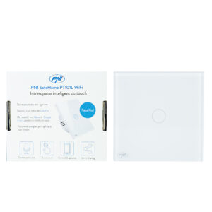 Išmanusis jungiklis PNI SafeHome PT101L WiFi jutiklinis, 10A, valdymas per „Tuya Smart“ programėlę, suderinamas su „Alexa“ ir „Google Assistant“ – su fazės laidu, be nulio - Image 9