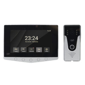PNI DF780 vaizdo domofonas su 1 monitoriumi, 7 colių 1080p jutikliniu ekranu, kortelės lizdu, IP65, palaiko nuoseklųjį 4 monitorių, 2 išorinių blokų ir 2 vaizdo stebėjimo kamerų prijungimą - Image 5