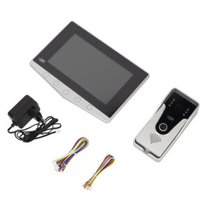 PNI DF780 vaizdo domofonas su 1 monitoriumi, 7 colių 1080p jutikliniu ekranu, kortelės lizdu, IP65, palaiko nuoseklųjį 4 monitorių, 2 išorinių blokų ir 2 vaizdo stebėjimo kamerų prijungimą - Image 6