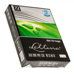 Biuro popierius Lettura 72, A4, 80g, 500lapų, ekologiškas