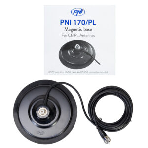 Magnetinis pagrindas PNI 170/PL 170 mm, plonas, su 4m kabeliu ir PL259 jungtimi - Image 4