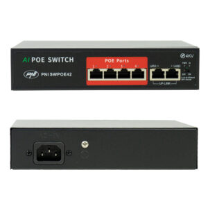 Vaizdo stebėjimo komplektas NVR POE PNI House IP810, 6 PNI IP8POE kameros, komplekte yra POE komutatorius ir kabeliai - Image 6