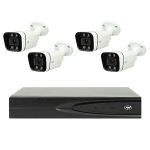 Vaizdo stebėjimo rinkinys NVR POE PNI House IP810, 4 PNI IP8POE kameros, 8MP ir pridedami kabeliai