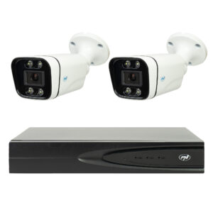 Vaizdo stebėjimo rinkinys NVR POE PNI House IP810, 2 PNI IP8POE kameros, 8MP ir pridedami kabeliai