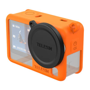 Telesin silikoninis apsauginis dėklas, skirtas DJI Osmo Action 6 (oranžinis)