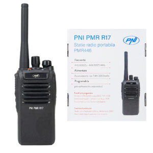Nešiojama radijo stotelė PNI PMR R17 446MHz, 0.5W, 16 PMR kanalų ir 50 CTCSS bei 104 DCS tonų, FM radijas, programuojama, atspari vandeniui IP68, 2200 mAh baterija - Image 2