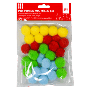 Dekoracija Pom-Pom College 20mm 30vnt