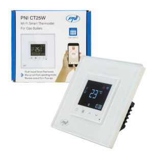 Išmanusis termostatas PNI CT25W WiFi dujiniam šildymo katilui, montuojamas į sieną, 16A, valdymas per „Tuya Smart“ programėlę, dieninis programavimas, rankinis/automatinis režimas, balta spalva - Image 9