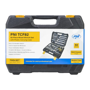 Daugiafunkcis rinkinys su vamzdiniais ir fiksuotais raktais PNI TCF82, 82 dalys, plastikinė dėžutė - Image 7