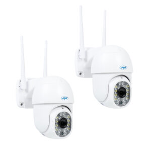 2 dalių rinkinys PNI IP440 WiFi PTZ belaidė vaizdo stebėjimo kamera, 4MP, skaitmeninis priartinimas, micro SD lizdas, autonominė, judesio aptikimo signalizacija, judesio sekimas - Image 2
