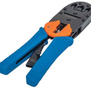 Intellinet 211048 kabelių užspaudimo replės Kerpamosios žnyplės Juoda, Mėlyna, Oranžinė - Image 1