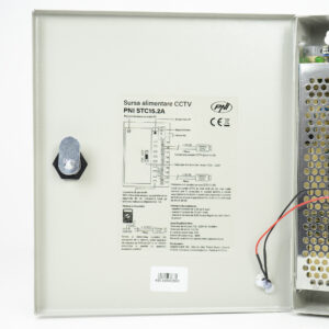 PNI STC15.2A vaizdo stebėjimo maitinimo šaltinis metalinėje dėžutėje, 12V 15A 180W, 9 išėjimai - Image 5