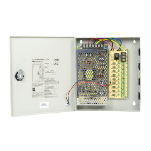 PNI STC15.2A vaizdo stebėjimo maitinimo šaltinis metalinėje dėžutėje, 12V 15A 180W, 9 išėjimai - Image 12