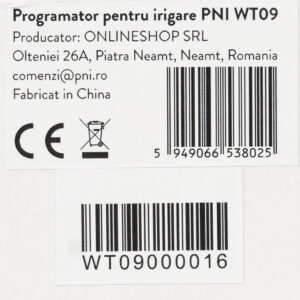 Drėkinimo programatorius PNI WT09, LCD ekranas, automatinis ir rankinis drėkinimas, laiko, trukmės ir drėkinimo dienų nustatymas - Image 9
