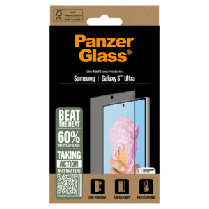 PanzerGlass All-in-One Ultra-Wide antibakterinė ekrano apsauga, skirta Samsung Galaxy S25 Ultra