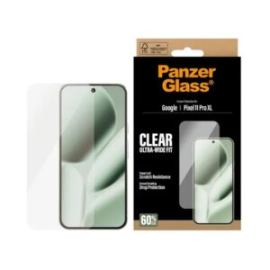 PanzerGlass Ultra-Wide Fit antibakterinė ekrano apsauga su aplikatoriumi, skirta Google Pixel 11 Pro XL