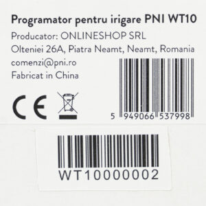 Laistymo programatorius PNI WT10, LCD ekranas, 3/4 jungtis, 2 išėjimai, žalias - Image 2