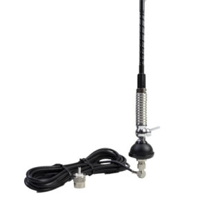 PNI S60 CB antena, 59 cm, su tvirtinimo elementu (butterfly), 4 m RG58 kabeliu ir PNI SWR-300 reflektometru SWR matavimui, juoda - Image 5