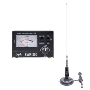 CB antena PNI LED 2000, 90 cm, 145mm magnetas ir PNI SWR-300 reflektometras SWR matavimui, juoda - Image 4