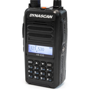 Nešiojama aviacinė VHF radijo stotelė Dynascan AB-650, 118-136.975 MHz - Image 9