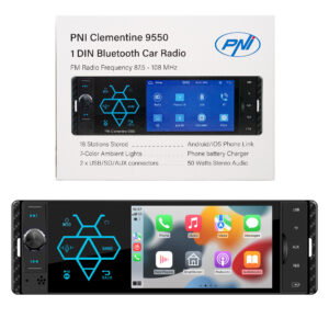 Automobilinis MP5 grotuvas PNI Clementine 9550 1DIN, 4 colių ekranas, 50Wx4, „Bluetooth“, FM radijas, „Carplay“, RDS funkcija - Image 12
