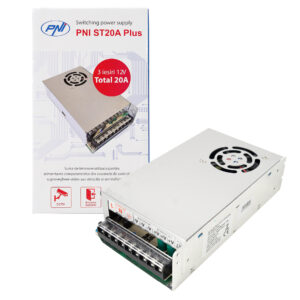 Perjungiamas įtampos šaltinis PNI ST20A Plus 12V 20A stabilizuotas stebėjimo sistemoms