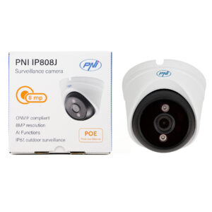 Vaizdo stebėjimo kamera PNI IP808J, POE, 8MP, 2.8mm, skirta naudoti lauke, balta - Image 7