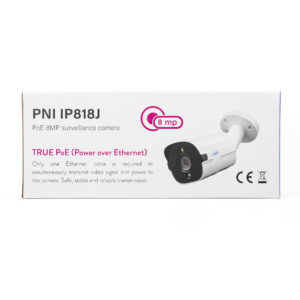 Vaizdo stebėjimo kamera PNI IP818J, POE, cilindrinė 8MP, 2.8mm, skirta naudoti lauke, balta - Image 6