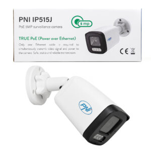PNI IP515J POE vaizdo stebėjimo kamera, bullet 5MP, 2.8mm, skirta naudoti lauke, dvipusis garsas, balta - Image 9