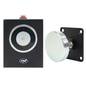 Elektromagnetas durims prilaikyti PNI EM50KG Fail safe, montuojamas ant sienos, 12/24V, laikymo jėga 50 kg - Image 2