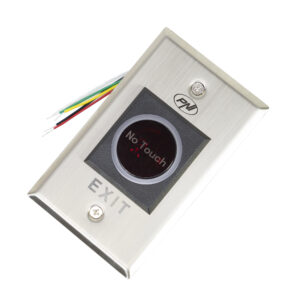 Įleidžiamas praėjimo jungiklis PNI PB103, bekontaktis, NO/NC/COM, 12V/24V DC, būsenos LED, metalinis, 5 laidai - Image 7