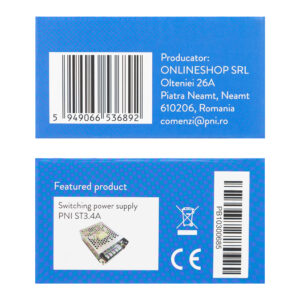 Įleidžiamas praėjimo jungiklis PNI PB103, bekontaktis, NO/NC/COM, 12V/24V DC, būsenos LED, metalinis, 5 laidai - Image 11