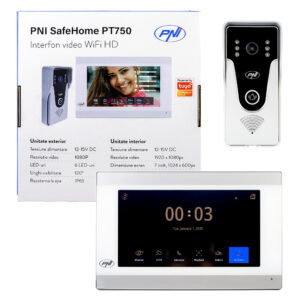Išmanioji vaizdo telefonspynė PNI SafeHome PT750 WiFi, Full HD 2MP 1080P raiška, P2P, vidaus monitorius, skirta „Tuya Smart“ programėlė, integracija į scenarijus ir išmaniąsias automatizacijas su kitais suderinamais „Tuya“ produktais - Image 2