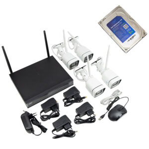 PNI House WiFi660 NVR vaizdo stebėjimo rinkinys su 4 belaidėmis kameromis, 3MP ir pridedamu PNI SafeHouse 1TB HDD, 3.5" - Image 2