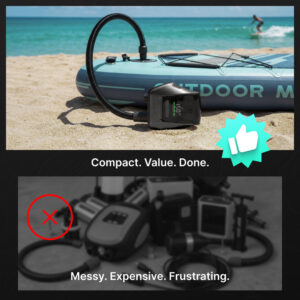 Flextail Evo Sup pompa 200, tamsiai pilka - Image 9