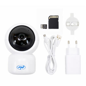 PNI IP390T 1080P vaizdo stebėjimo kameros komplektas su PTZ WiFi H264+MicroSD atminties kortele PNI 128GB su SD adapteriu - Image 6